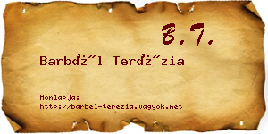 Barbél Terézia névjegykártya