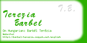 terezia barbel business card